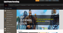 Desktop Screenshot of epicpowerleveling.com