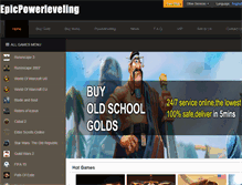 Tablet Screenshot of epicpowerleveling.com